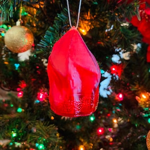Philosphers Stone Christmas Ornament / Nicolas Flamel/ Book Replica/ Wizarding Christmas/ Alchemy /  Bookshelf Decor/ Nerd Tree