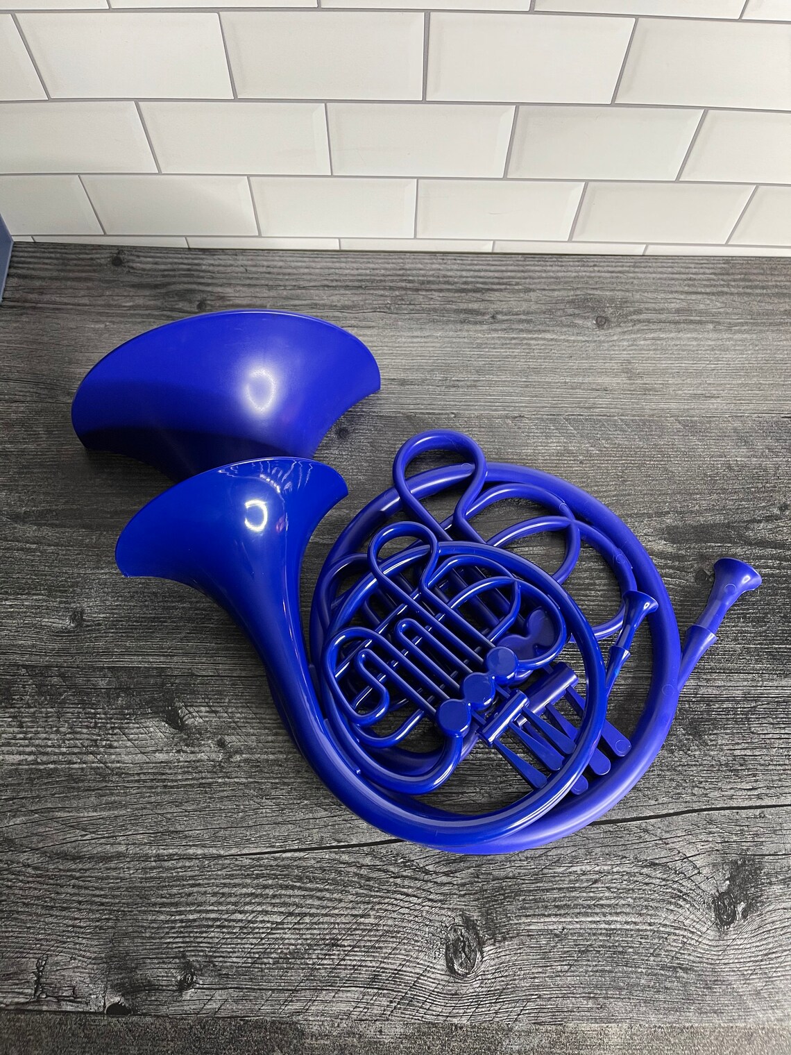 Blue French Horn Wall Sculpture / How I Met Your Mother/ Etsy