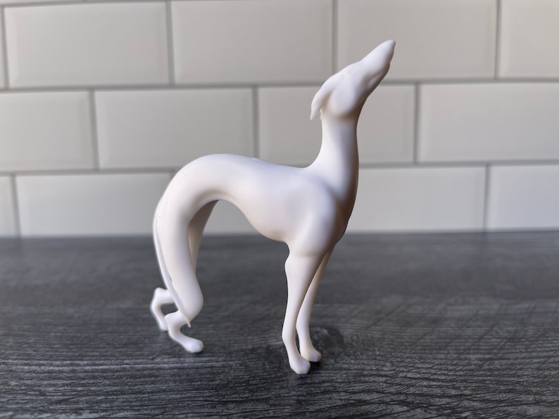 Friends TV Show Figurine/ Pat the Dog/ White Greyhound/ Etsy