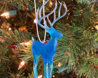 Blue Stag/ Happiness Spell Ornament/ Magical Creatures/ Always Christmas/ Protective Charm