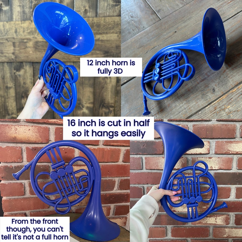 Fully 3D Blue French Horn/ Legen wait for it Dary/ HIMYM/ Proposal Prop image 10