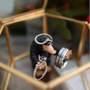 Fantasy Wedding Ring Box/ Geek Proposal Box/ Nerd Engagement Ring box/ Ring Bearer/ Ceremony Box/ Fantasy themed wedding/ Nerd Trinket Box image 8