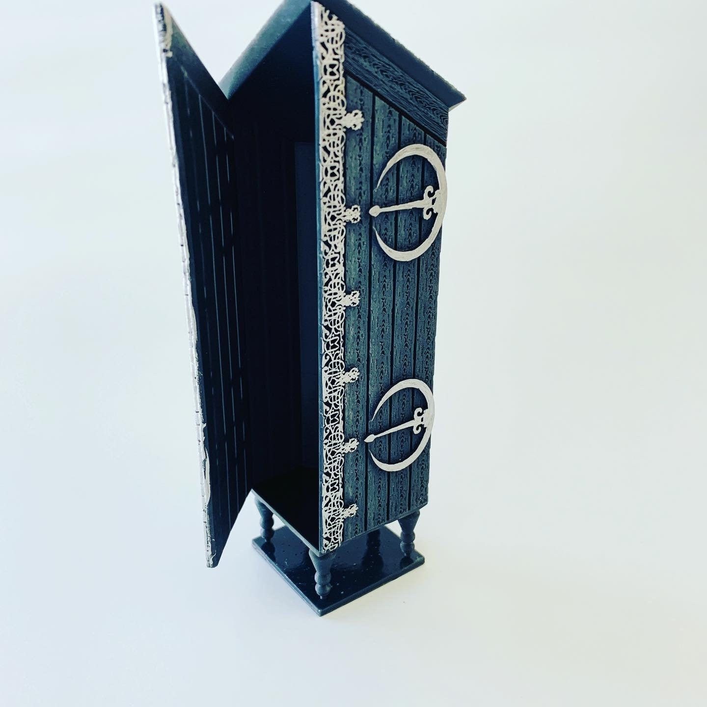 Fantasy Bookshelf Decor Disappearing Cabinet Wizarding Etsy Uk