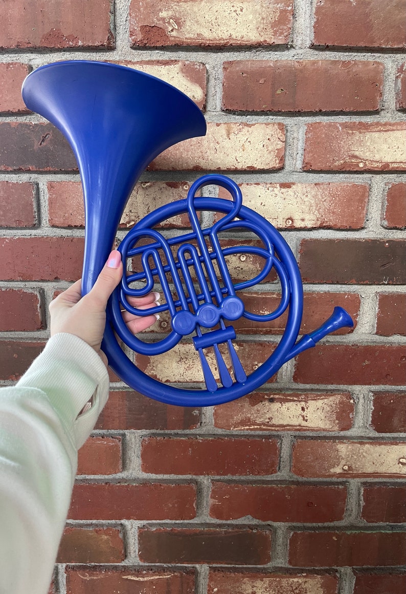 Fully 3D Blue French Horn/ Legen wait for it Dary/ HIMYM/ Proposal Prop Hanging (flat) 16in