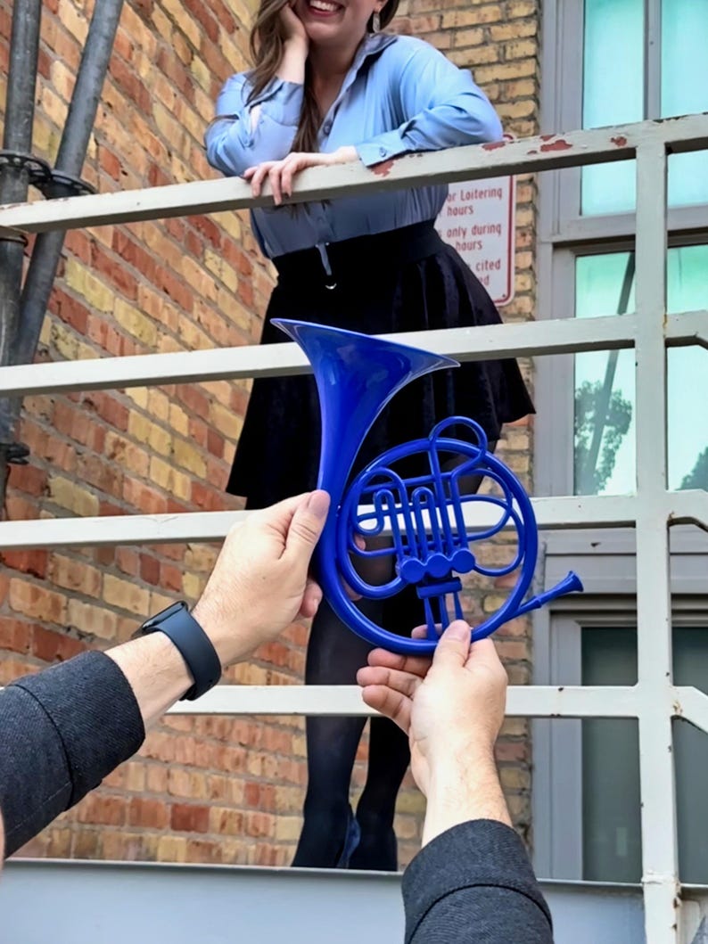 Decoración de trompa azul: regalo legendario totalmente en 3D. ¡Espéralo! imagen 8