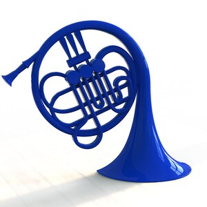 Decoración de trompa azul: regalo legendario totalmente en 3D. ¡Espéralo! imagen 6