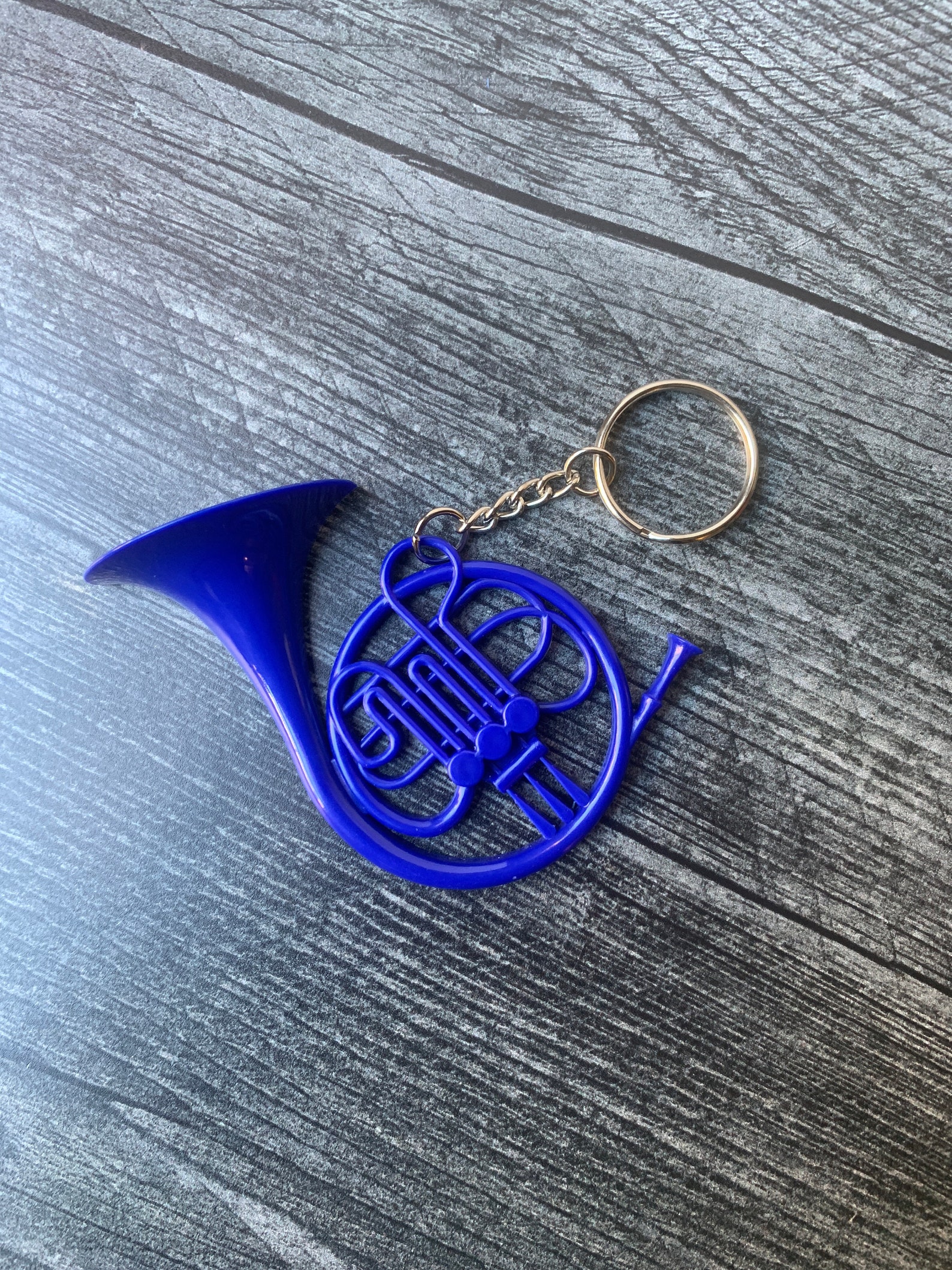 Blue French Horn Keychain Oversized/ HIMYM Gift/ Novelty Etsy