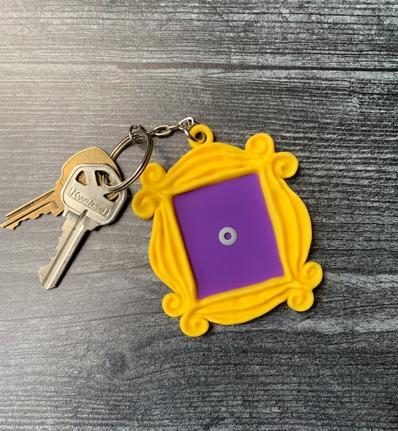 Porte-clés cadre Friends/cadre judas Friends jaune/cadeau sur le thème  amis/cadre judas Monica/cadre de porte violet -  France