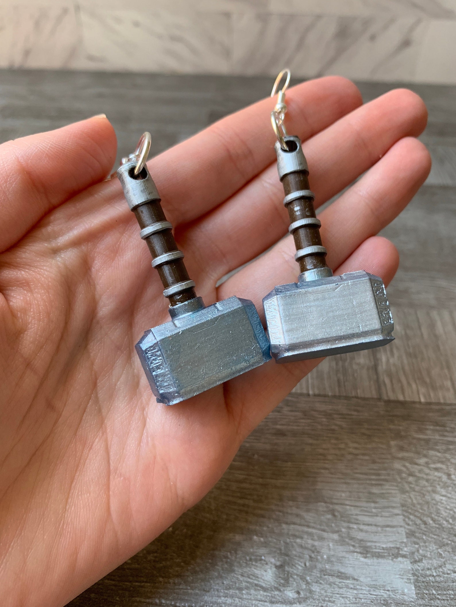 Thor Hammer Earrings/ Norse Mythology/ Superhero Accessories/ Etsy