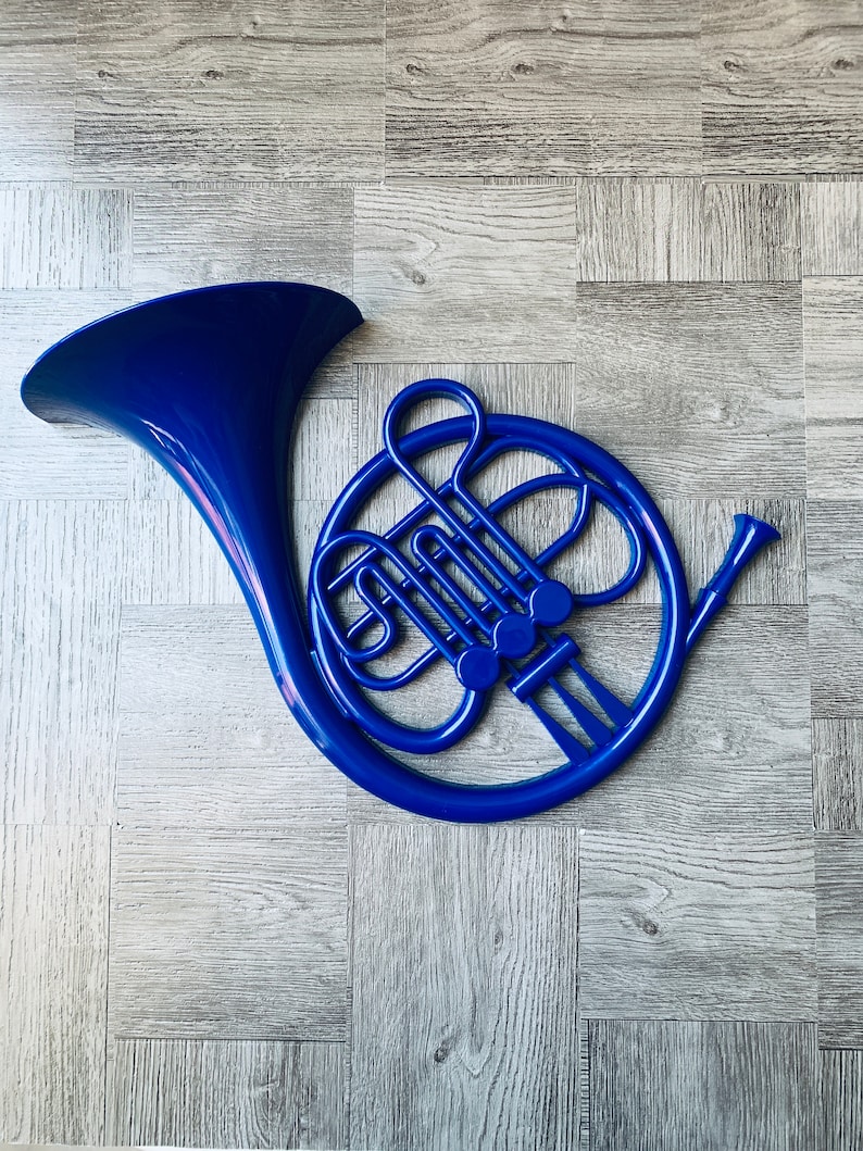Blue French Horn Wall Sculpture / How I Met Your Mother/ Etsy