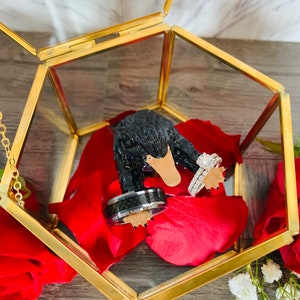 Fantasy Wedding Ring Box/ Geek Proposal Box/ Nerd Engagement Ring box/ Ring Bearer/ Ceremony Box/ Fantasy themed wedding/ Nerd Trinket Box image 6