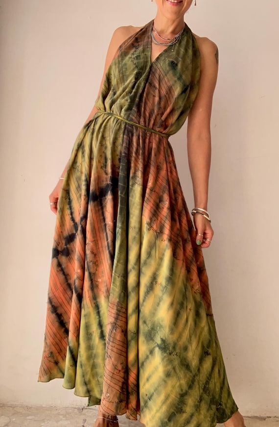 chinese dress ladies Comfy Soft Sleeveless Cookie Cutter Pattern Skin Tight Maxi Dress main image 0
