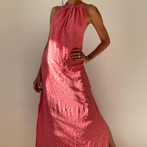 Pastel Silk Halter Dress Backless Flare Maxi Sundress Magic Boho Chic Gala Dress Wedding Guest Occasion Split Embroidered Maxi Dress - Etsy Pastel Silk Halter Dress Backless Flare Maxi Sundress Magic Boho Chic Gala Dress Wedding Guest Occasion Split Embroidered Maxi Dress - Etsy