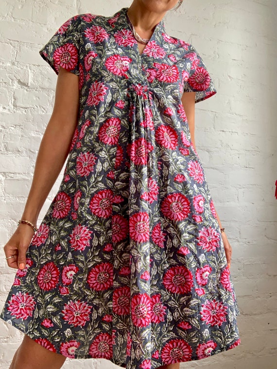 pregnancy loose dress Amor Maternity Gauze Unique Boho Dresses M-XL / Rust