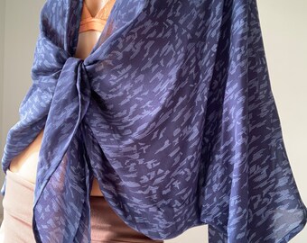 Chemisier en soie à manches kimono larges et cache-cœur style bohème, cravate confortable, taille ample, taille libre, été léger et décontracté en soie transparente