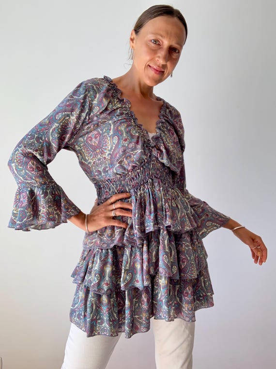 Frilled Ruffled Tiered Mini Dress