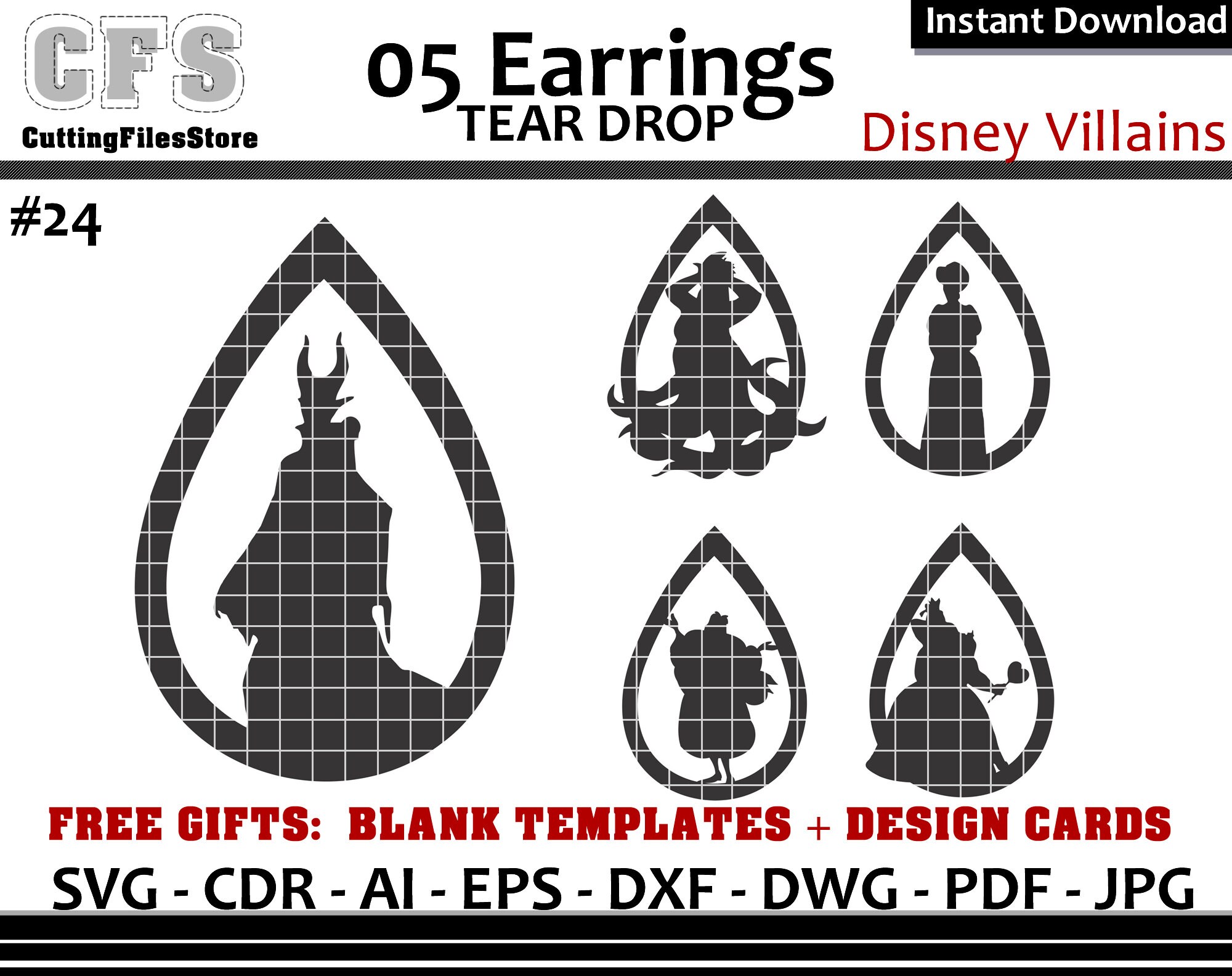 Free Free 254 Disney Earring Svg Free SVG PNG EPS DXF File