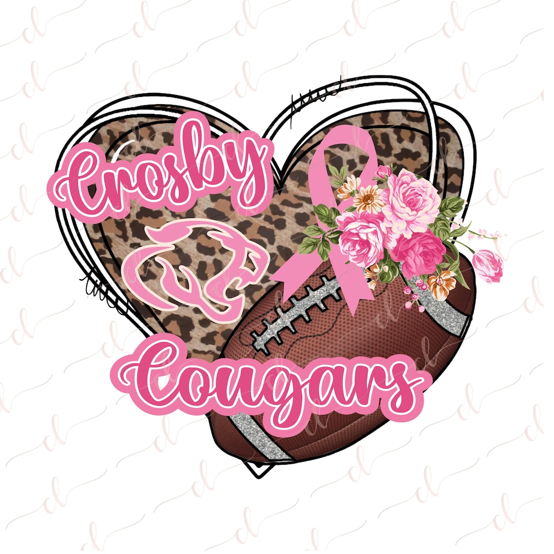 Crosby Cougars Breast Cancer Awareness School Spirt Instant Download - Etsy
