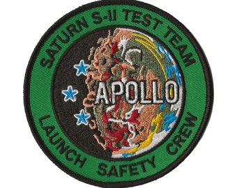 NASA Apollo Saturn S-II Test Team Launch Safety Crew space program patch