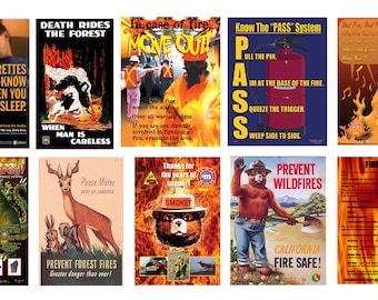 miniature scale model fire safety prevention posters