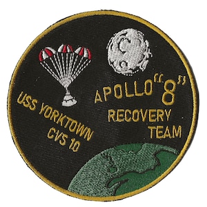 USS Arlington AGMR2 NASA Apollo 8 Space Program US Navy Ship Recovery Force  Patch 