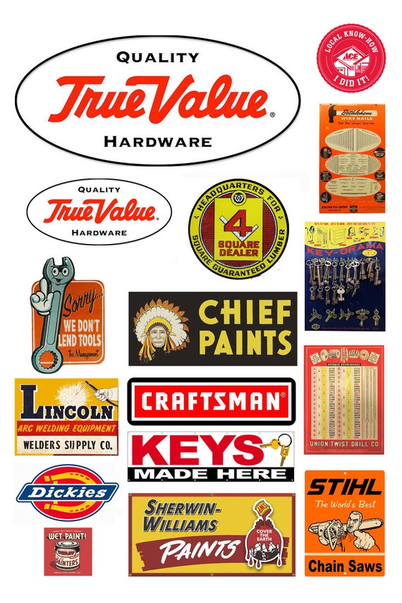 Scale hardware store signs Etsy