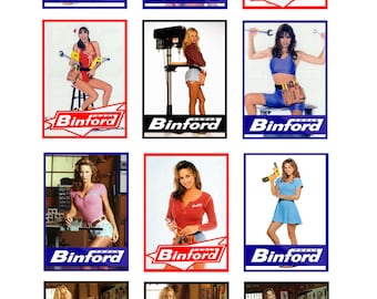 miniature scale model car auto shop garage Tooltime Binford Tools pin up posters Home Improvement