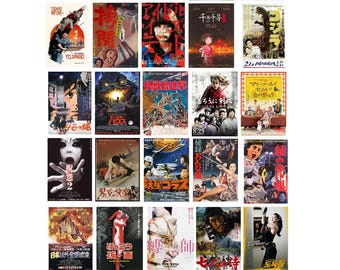 miniature 1:48 O scale model Japan Japanese movie theater posters set