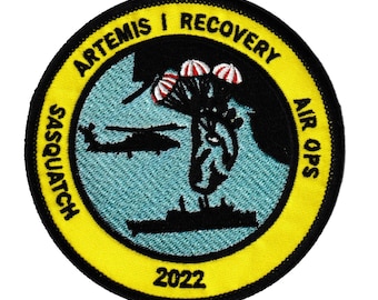 NASA Artemis 1 space program US Navy Air Ops Sasquatch Recovery force patch