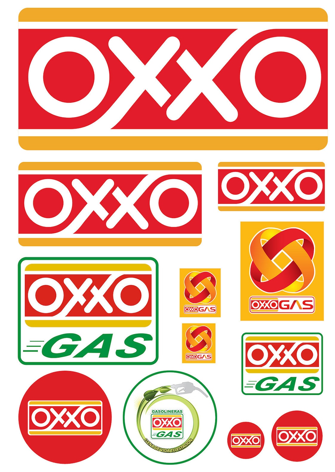 Miniature Scale Model Mexico Oxxo Gasoline Station Gas Signs Etsy Israel