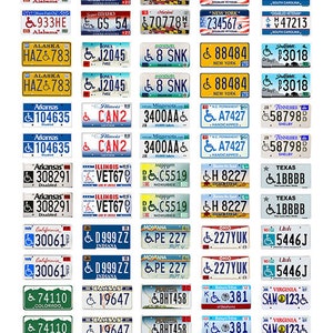 scale model car USA handicapped license tag disabled plates