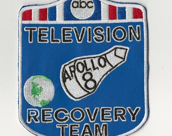 ABC News Apollo 8 Television Recovery Team NASA TV correspondent reporter space program patch