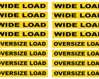 1:64 scale model miniature semi truck DOT wide load oversize load placards