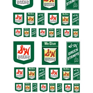 Modèle réduit de jouet S&H, signes de timbre vert