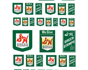 miniature scale model toy S&H Green Stamp signs