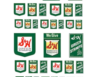 miniature scale model toy S&H Green Stamp signs