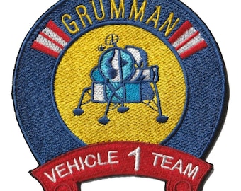 Grumman Vehicle Team 1 aircraft Apollo LEM lunar lander patch