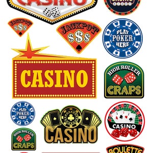 modelli in scala in miniatura assortiti segni di gioco del casinò