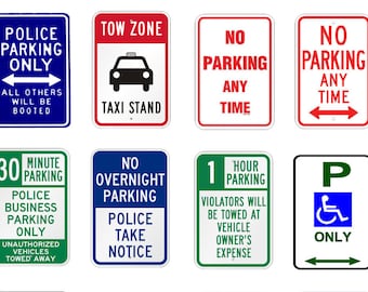 miniature scale model diorama no parking signs