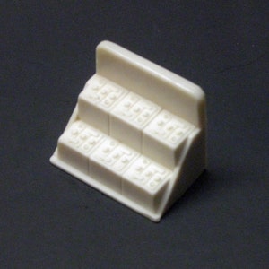 miniature 1:25 G scale model resin gas station car battery display rack