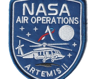 NASA Artemis 2 Air Operations space program helicopter recovery patch