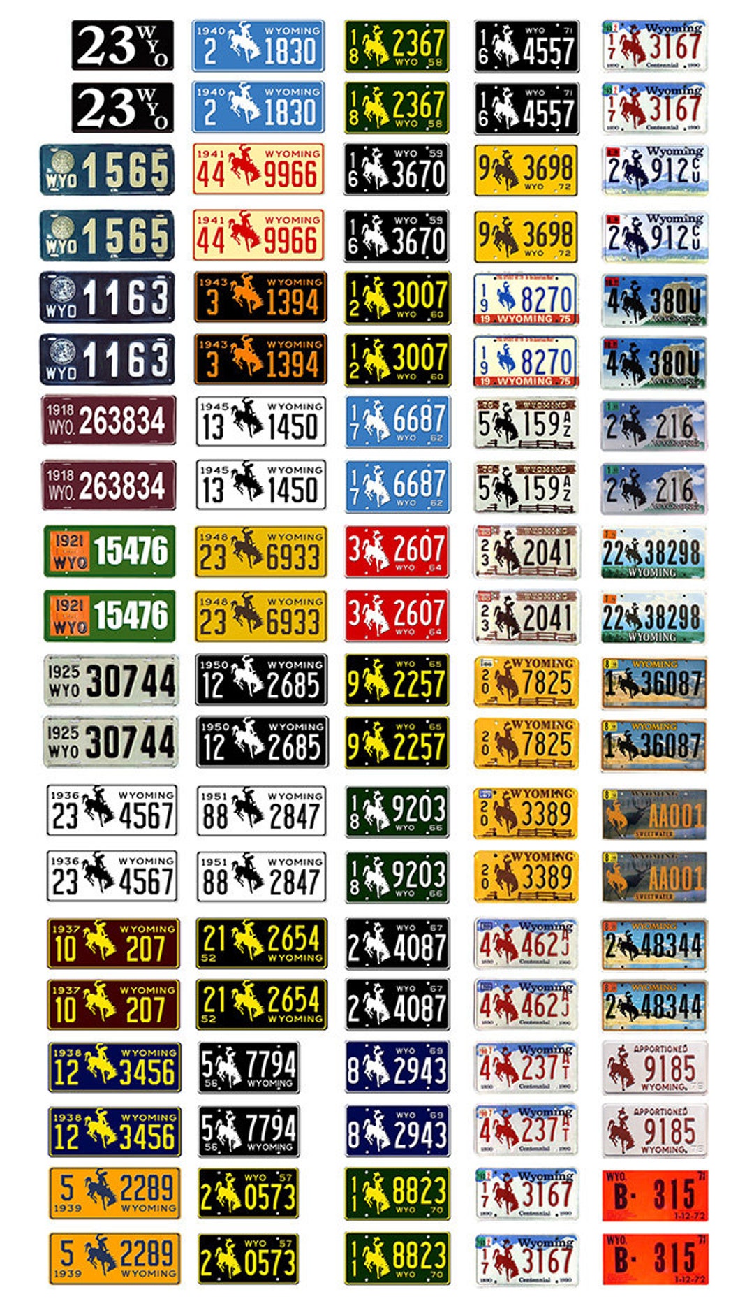 ミニカー 1/18 License Plate Sheet NewYork 1/18 scale model car assorted USA New York license plates