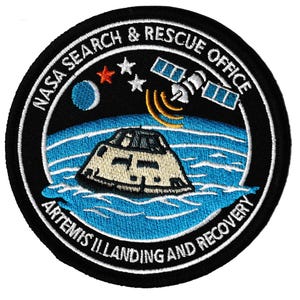 NASA Artemis 2 Search & Rescue Office space program Landing and Recovery patch