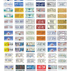 scale model car Canada license tag Canadian plates