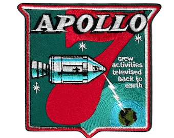 Kellogg's cereal premium Apollo 7 embroidered NASA space patch