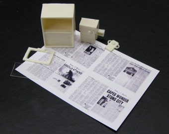 1:25 G scale model resin newspaper vending box