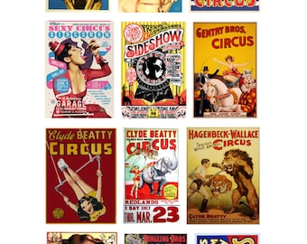 miniature scale model car Circus posters