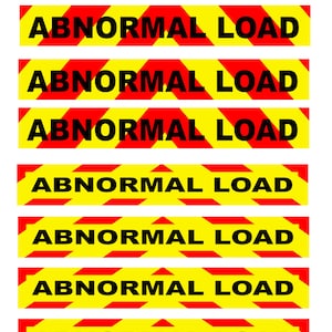 1:25 scale model miniature semi truck abnormal load placards