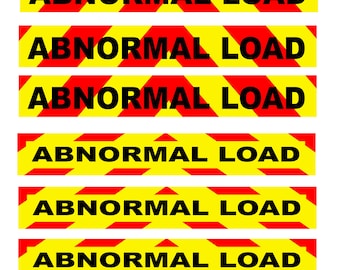 1:25 scale model miniature semi truck abnormal load placards