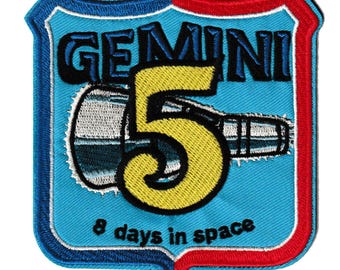 Kellogg's cereal premium Gemini 5 embroidered NASA space patch